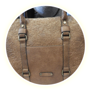 brown leather Purse